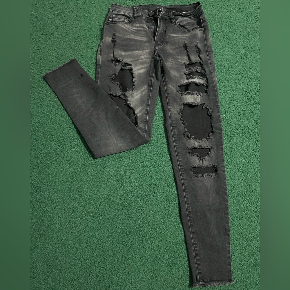 Kancan Black Distressed Skinny Jeans new